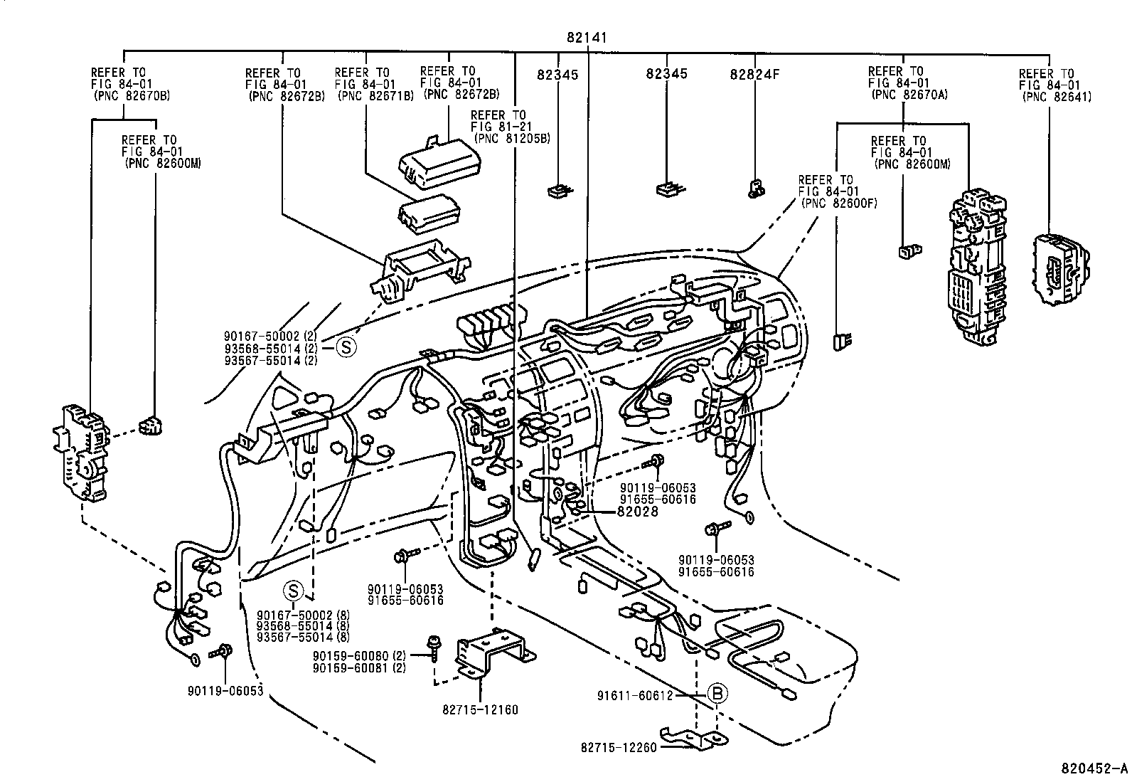 82142-12200 WIRE, INSTRUMENT PANEL, NO.2 product image