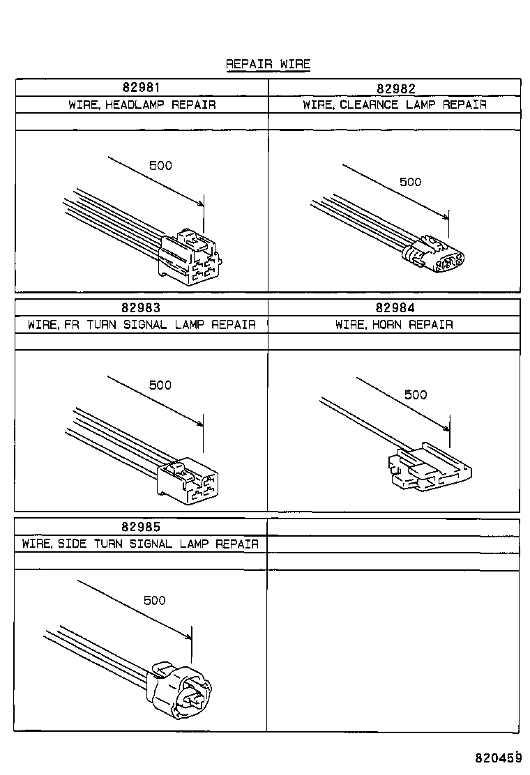 82152-1A032 WIRE, FRONT DOOR, LH product image