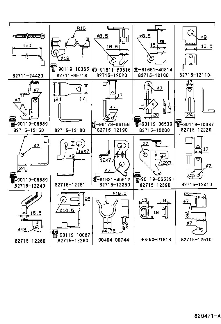 82152-1A032 WIRE, FRONT DOOR, LH product image