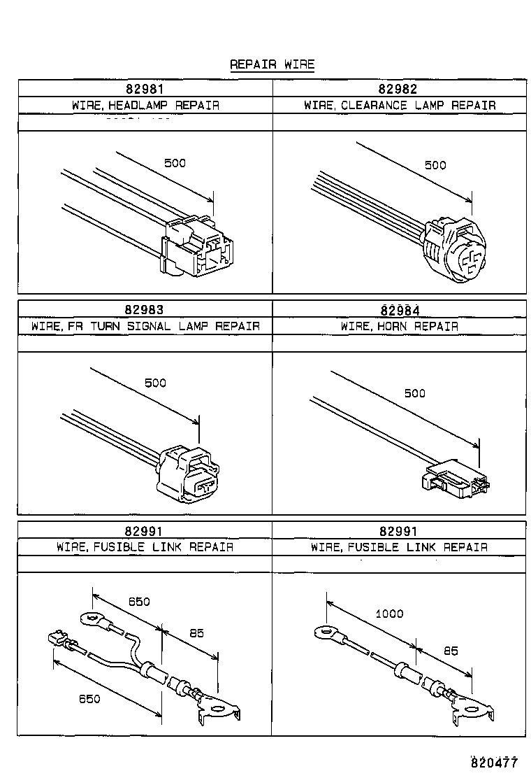 82142-12200 WIRE, INSTRUMENT PANEL, NO.2 product image
