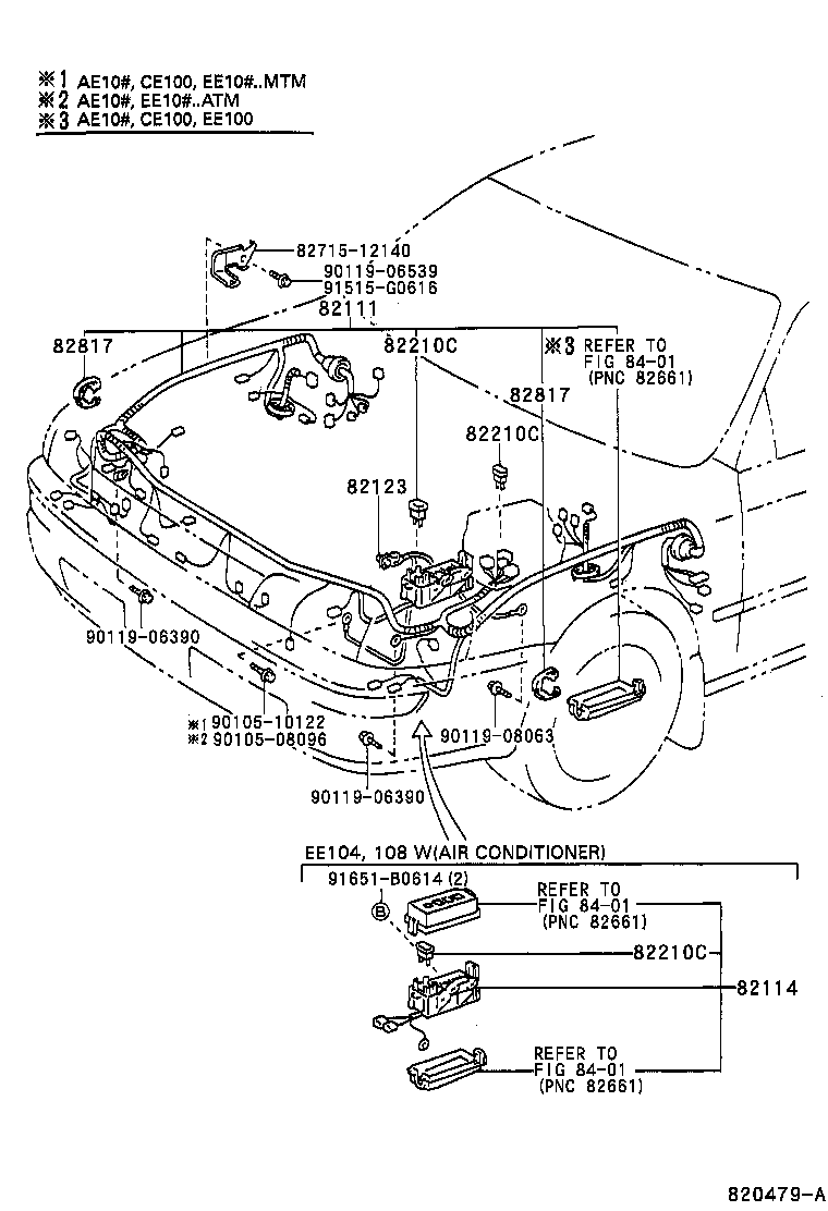 82142-12200 WIRE, INSTRUMENT PANEL, NO.2 product image