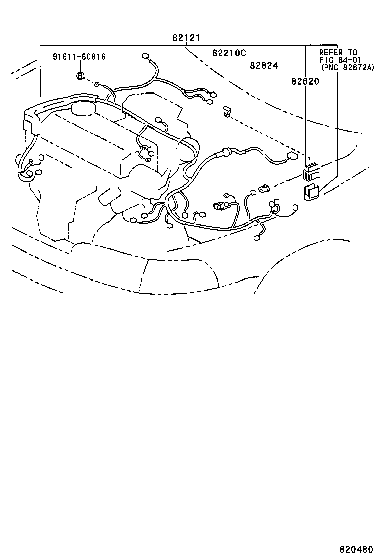 82142-12200 WIRE, INSTRUMENT PANEL, NO.2 product image