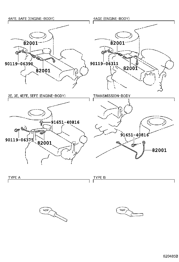 82121-13362 WIRE, ENGINE product image