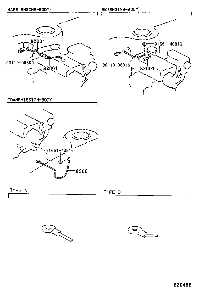 82121-1L890 WIRE, ENGINE product image