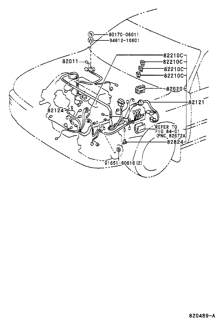 82011-12020 WIRING ASSY, BRAKE WARNING SYSTEM product image