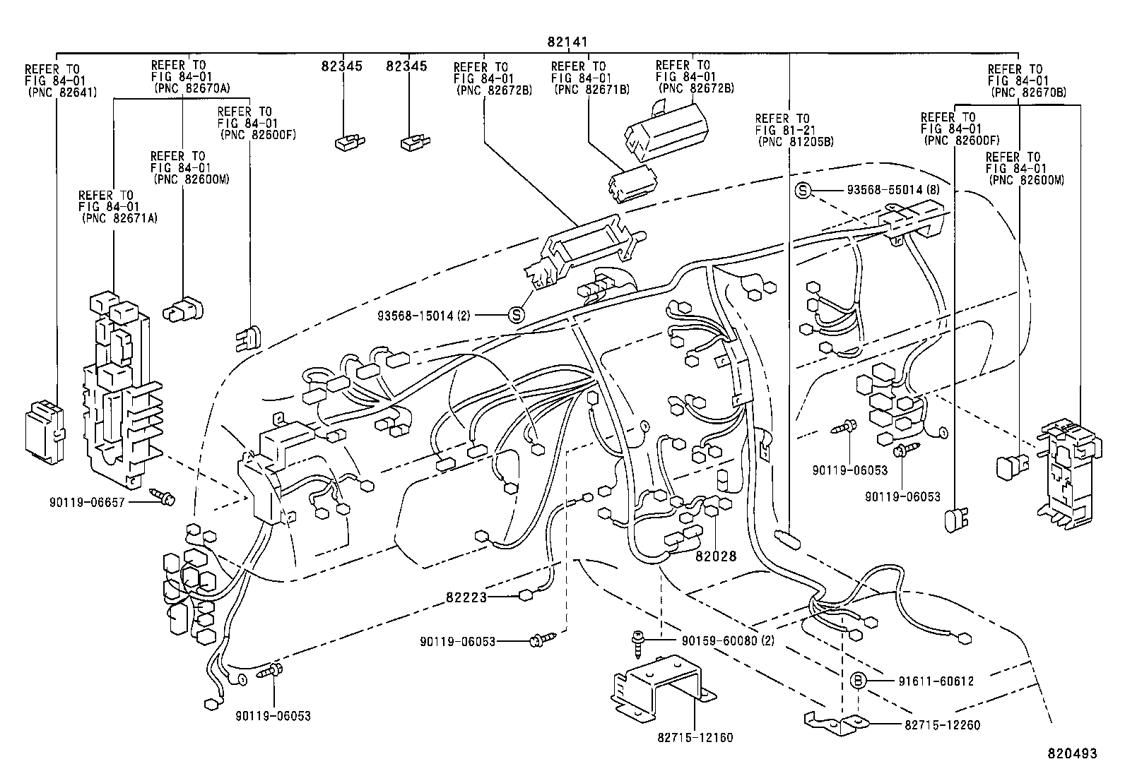 82011-12020 WIRING ASSY, BRAKE WARNING SYSTEM product image