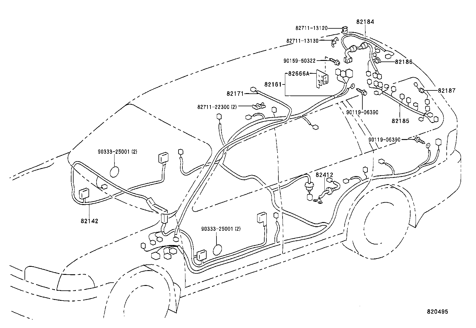 82011-12020 WIRING ASSY, BRAKE WARNING SYSTEM product image