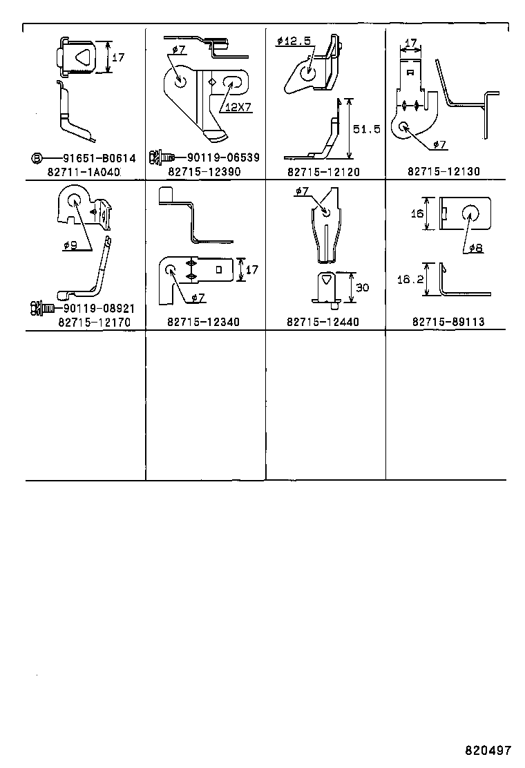82142-12160 WIRE, INSTRUMENT PANEL, NO.2 product image