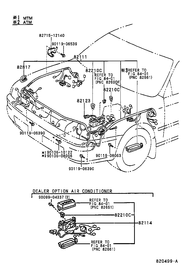 82142-12160 WIRE, INSTRUMENT PANEL, NO.2 product image