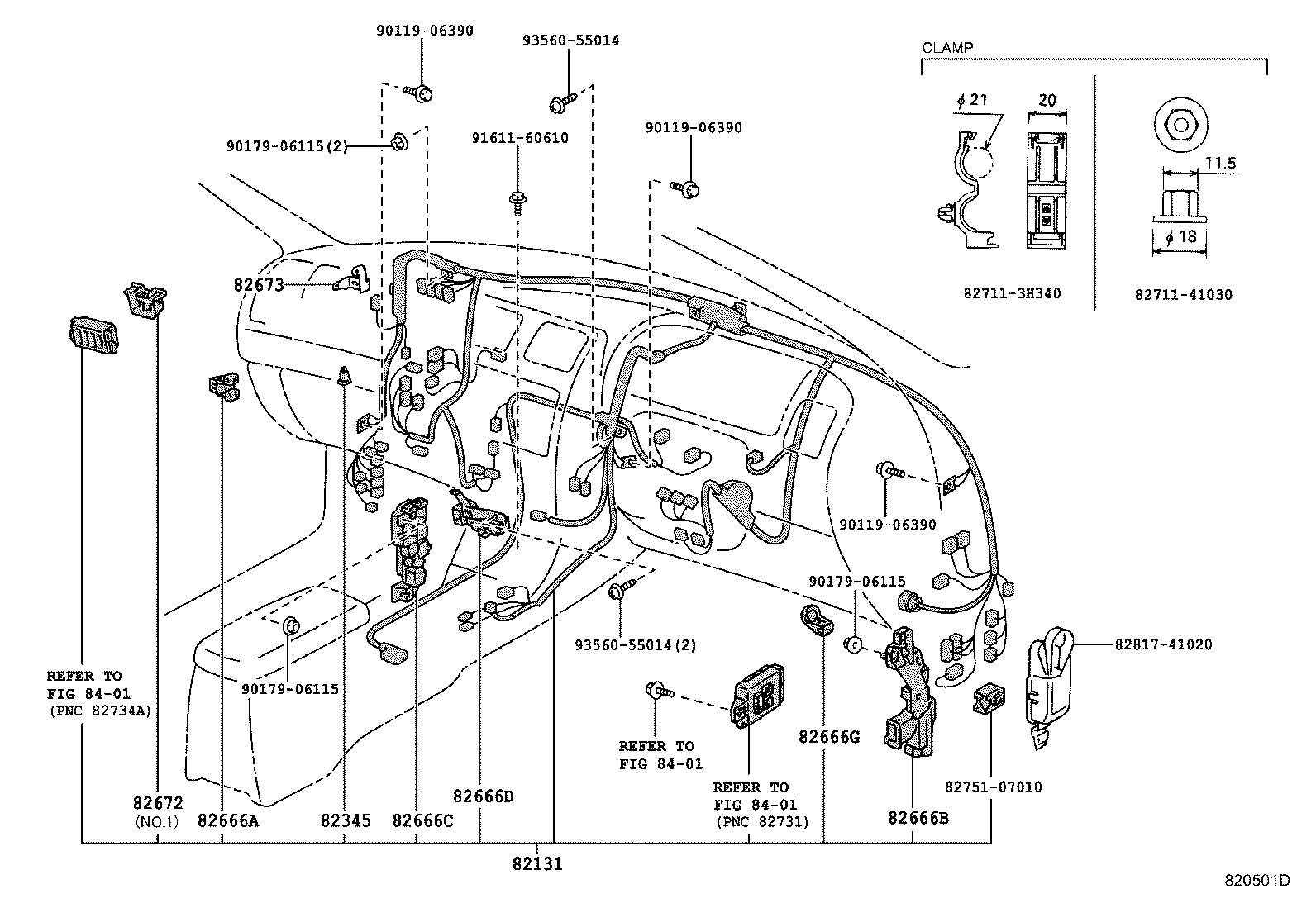 82121-07030 WIRE, ENGINE product image