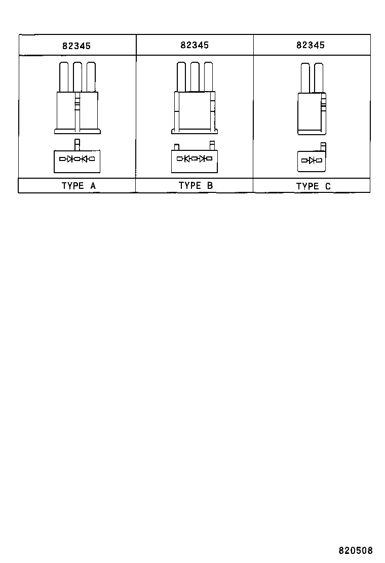 82167-07050 WIRE, SEAT, NO.1 product image
