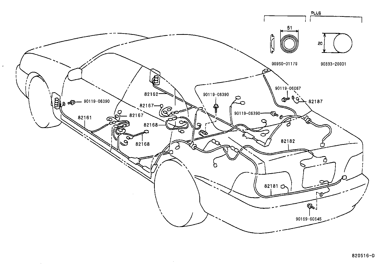 82121-07041 WIRE, ENGINE product image