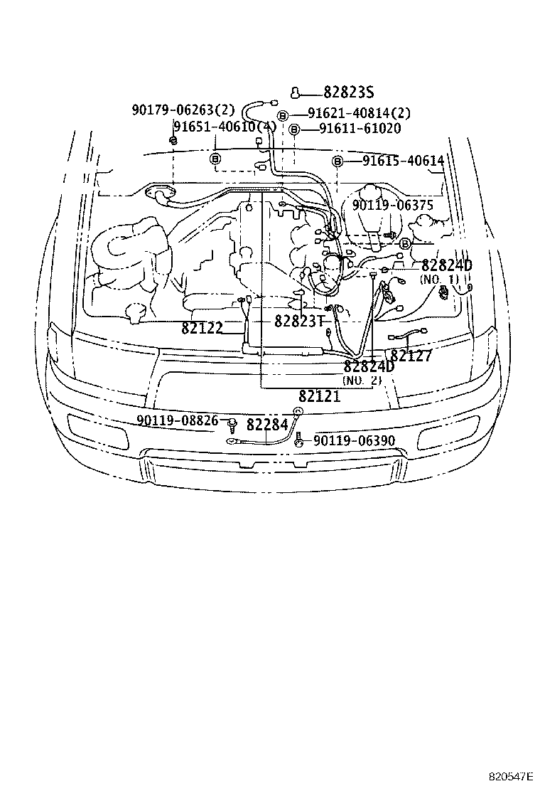 82151-35310 WIRE, FRONT DOOR, RH product image
