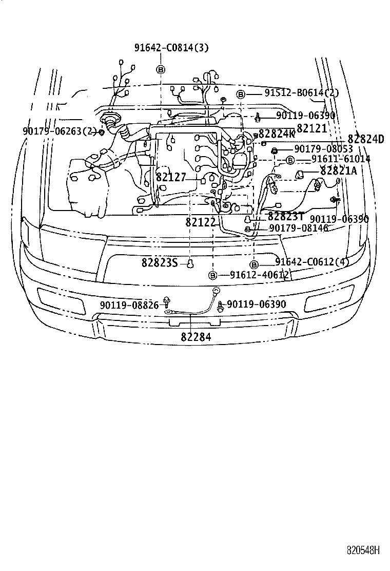 82151-35310 WIRE, FRONT DOOR, RH product image