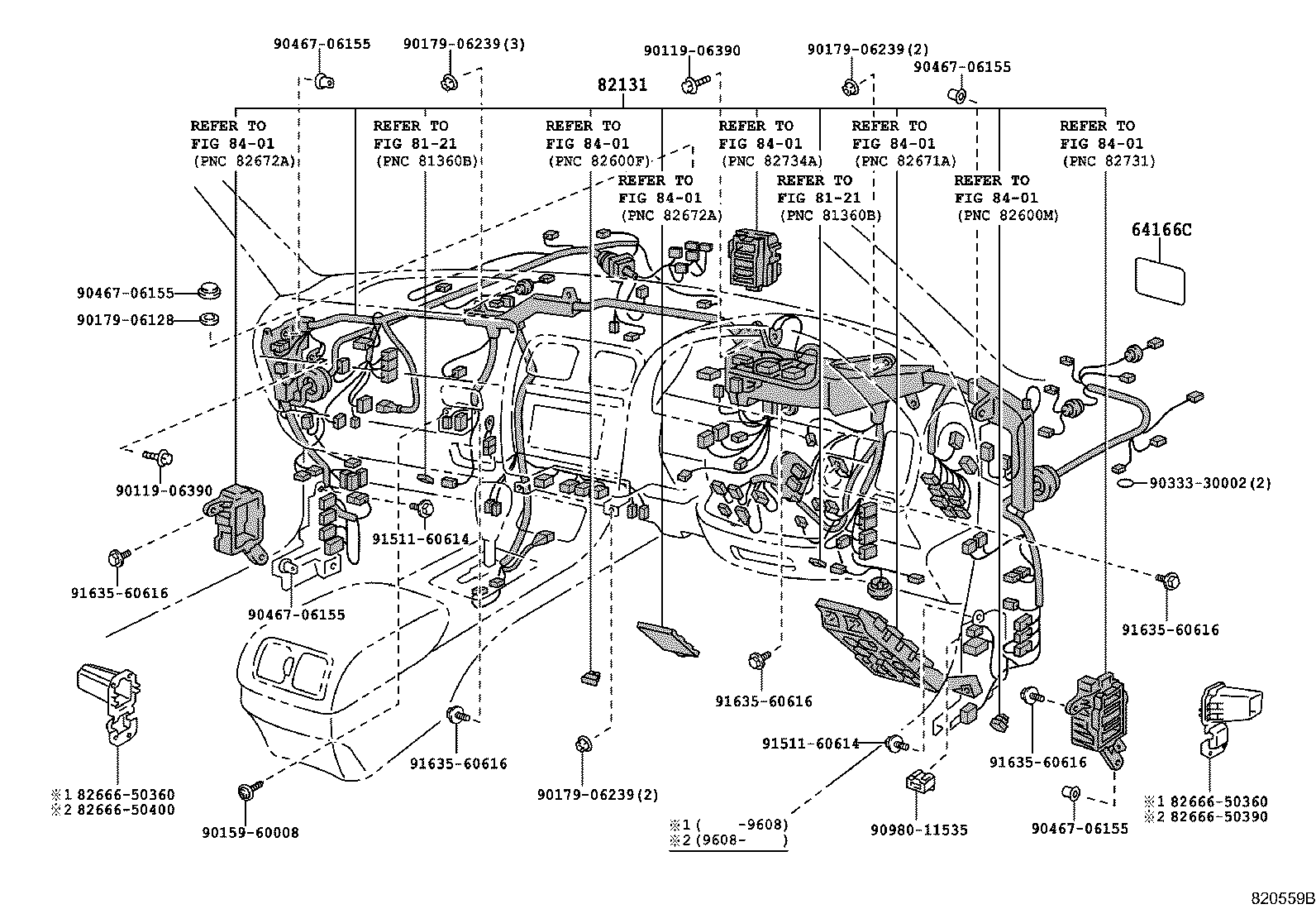 82192-50100 WIRE, FRONT SEAT, LH product image