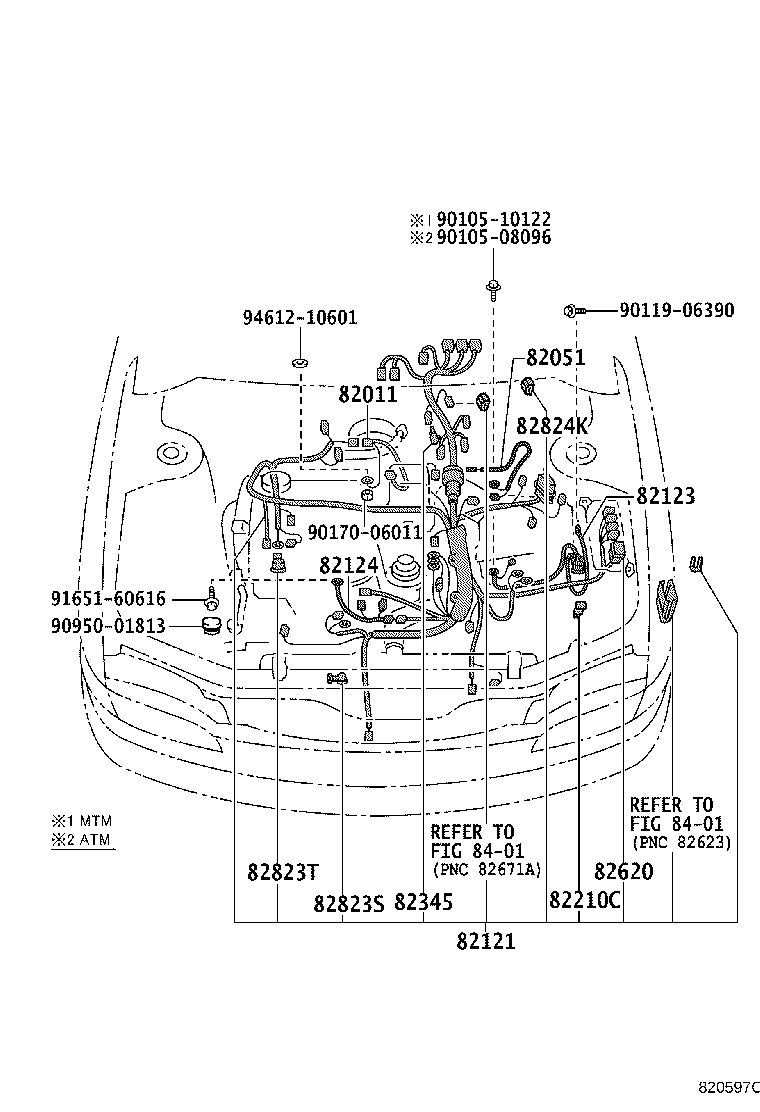 82121-1L321 WIRE, ENGINE product image
