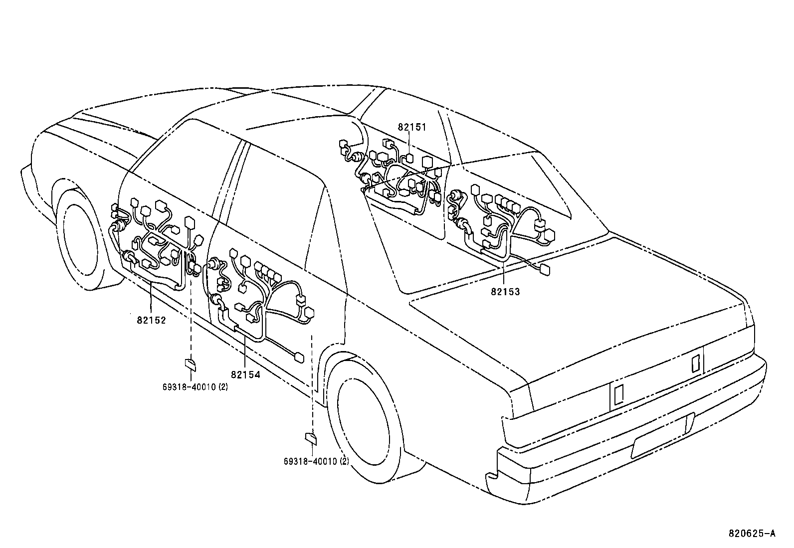 82817-5A790 PROTECTOR, WIRING HARNESS, NO.1 product image