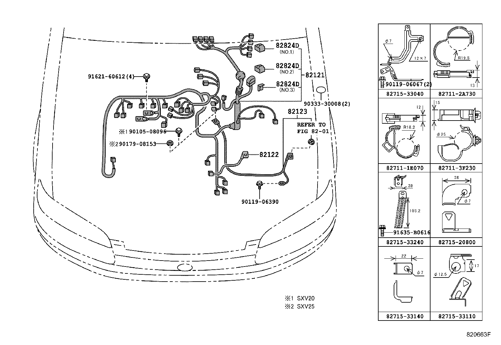 82151-33711 WIRE, FRONT DOOR, RH product image