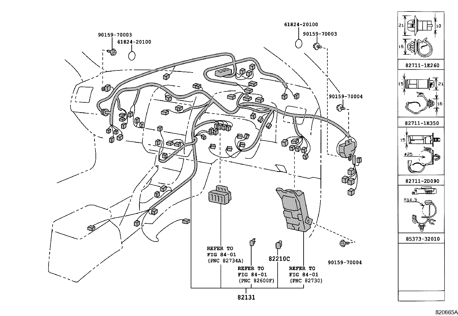 82817-2D320 PROTECTOR, WIRING HARNESS, NO.2 product image