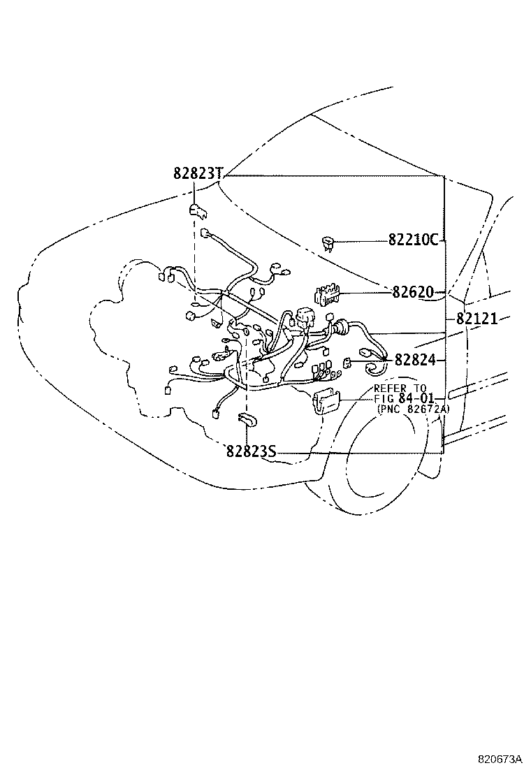 82142-12200 WIRE, INSTRUMENT PANEL, NO.2 product image