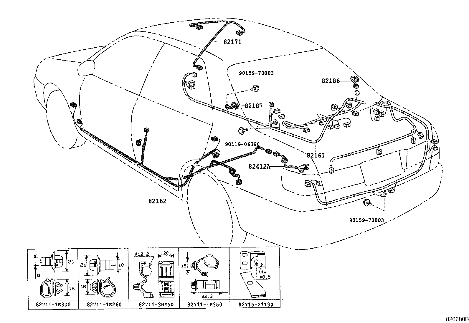 82817-2D320 PROTECTOR, WIRING HARNESS, NO.2 product image