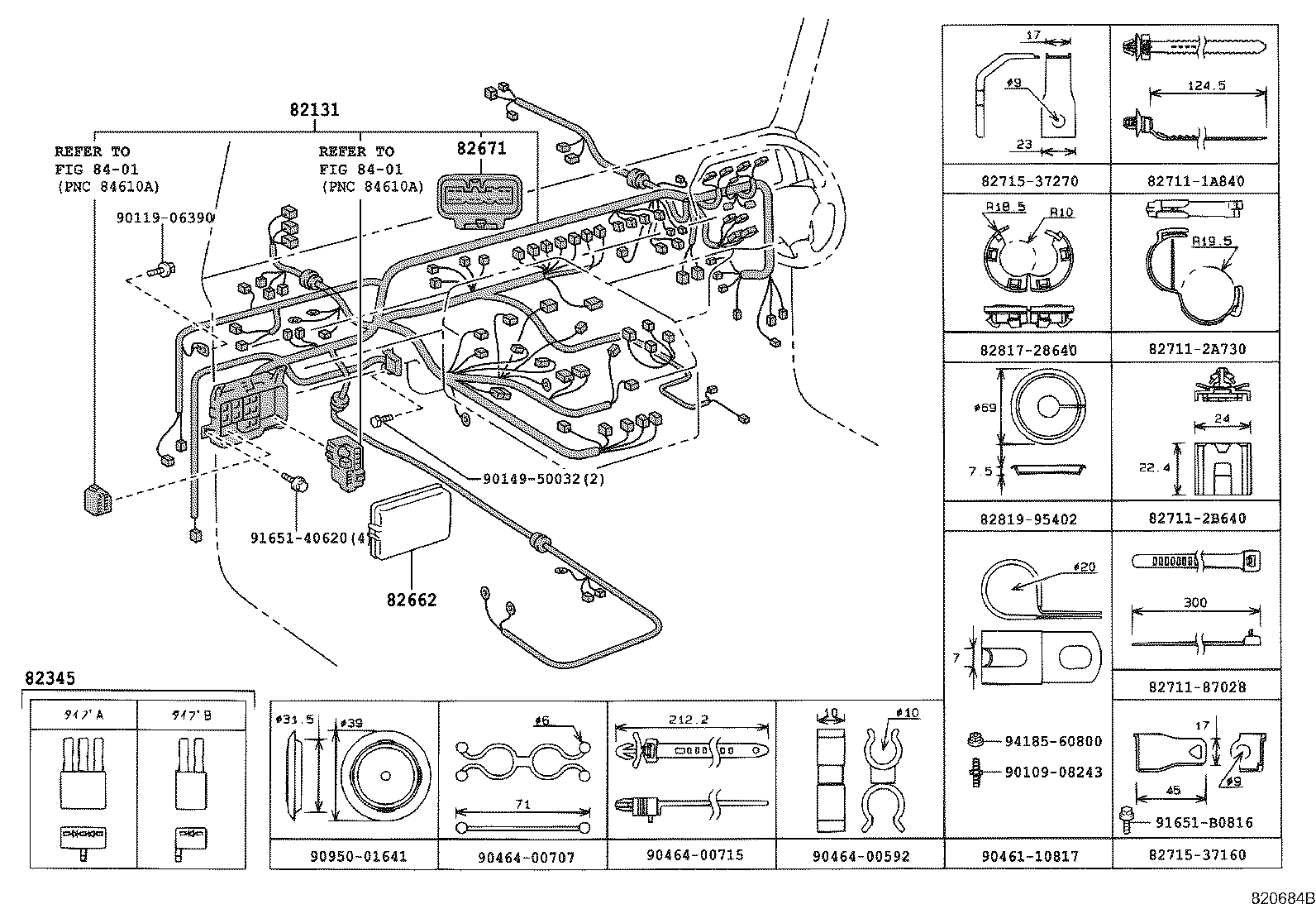 82122-65070 WIRE, ENGINE, NO.2 product image