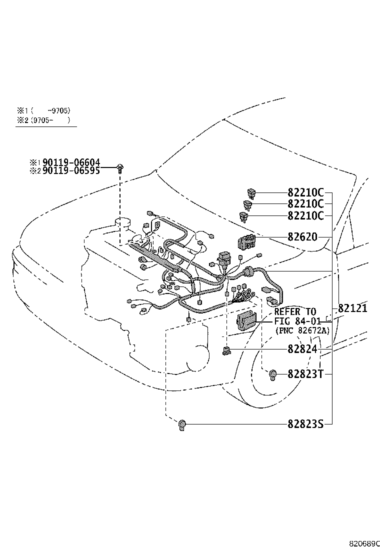 82121-13362 WIRE, ENGINE product image