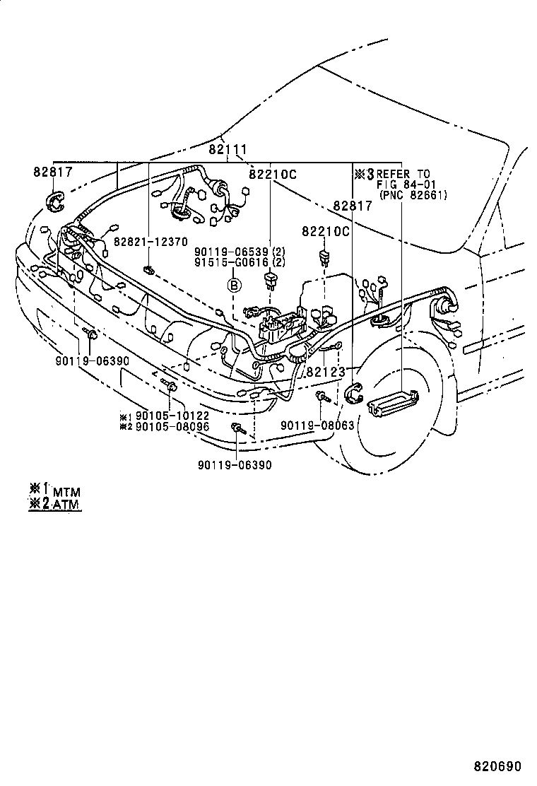 82152-1A032 WIRE, FRONT DOOR, LH product image