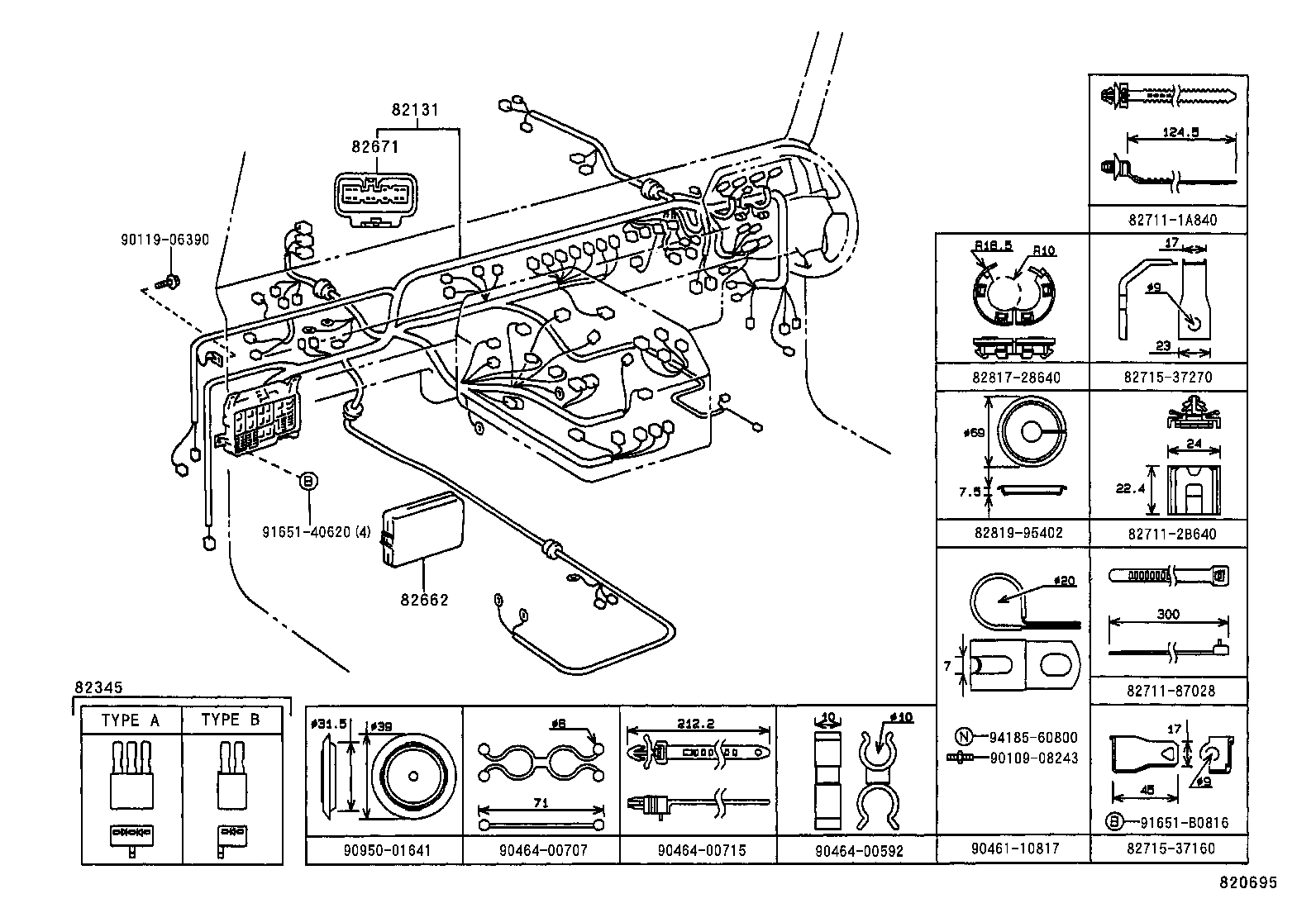 82025-65050 WIRING SUB-ASSY, FRONT SIDE product image