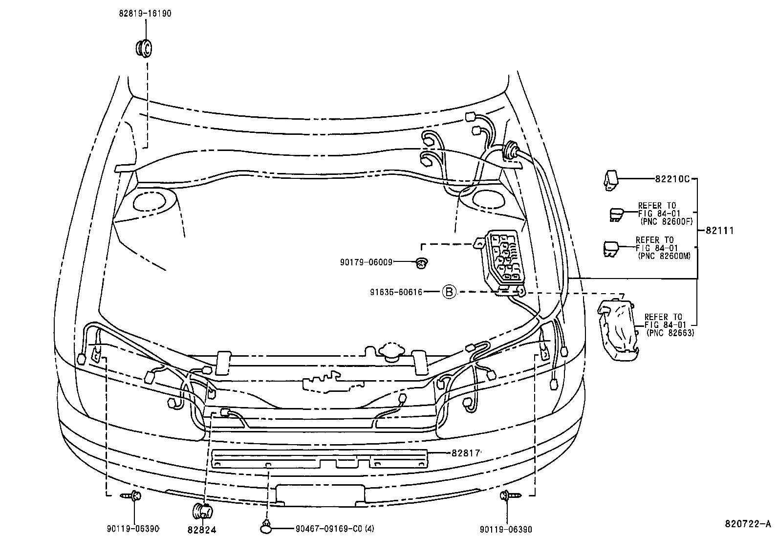 82151-16480 WIRE, FRONT DOOR, RH product image