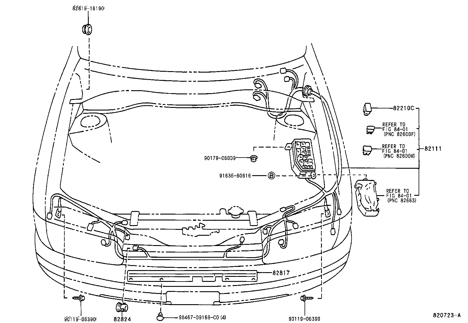 82151-16480 WIRE, FRONT DOOR, RH product image