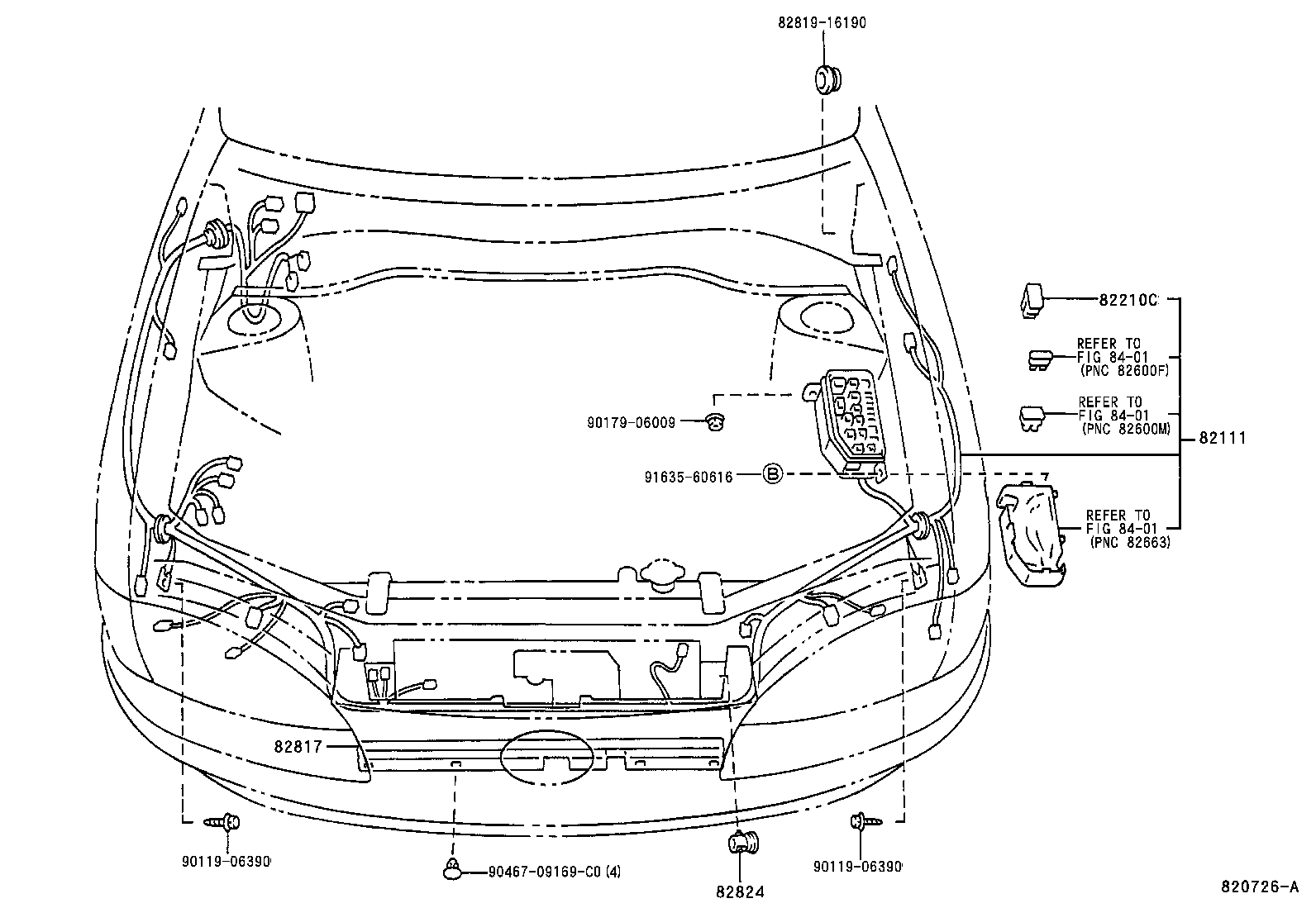 82151-16530 WIRE, FRONT DOOR, RH product image