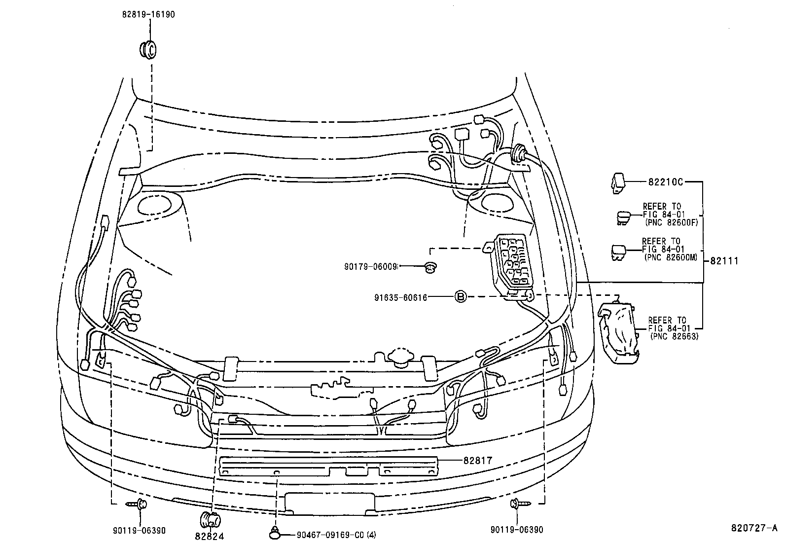 Toyota 82161-1G511 WIRE, FLOOR