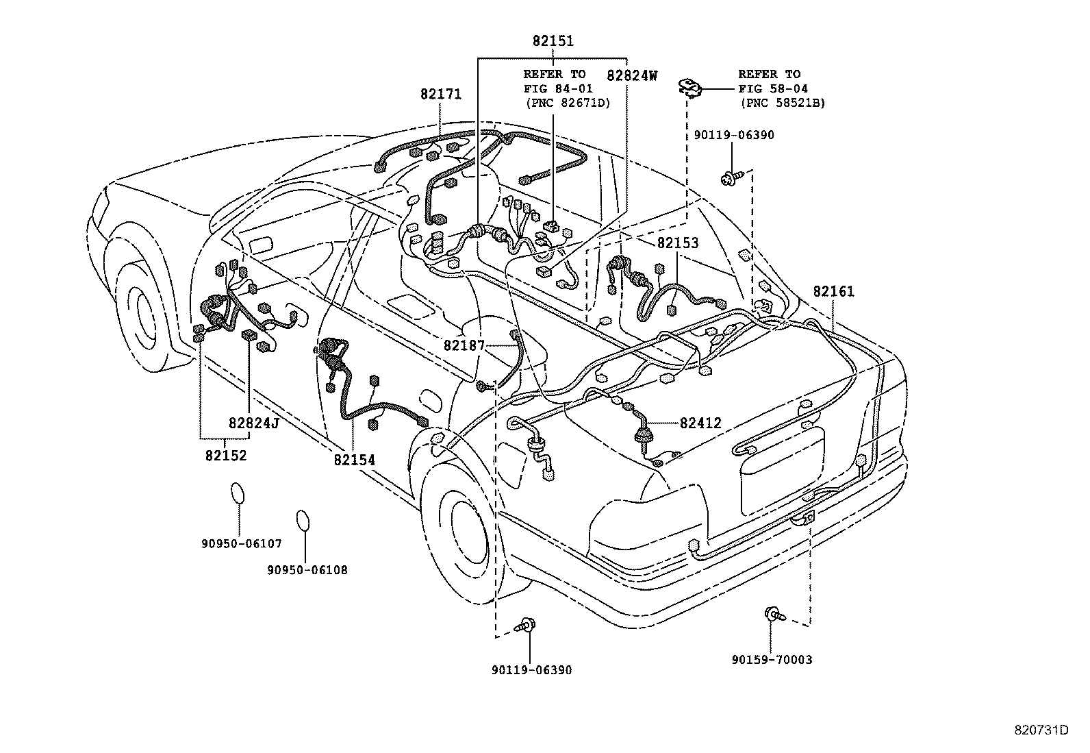 82121-1L321 WIRE, ENGINE product image