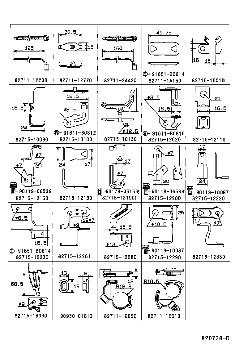 82219-12110 WIRE, SENSOR product image