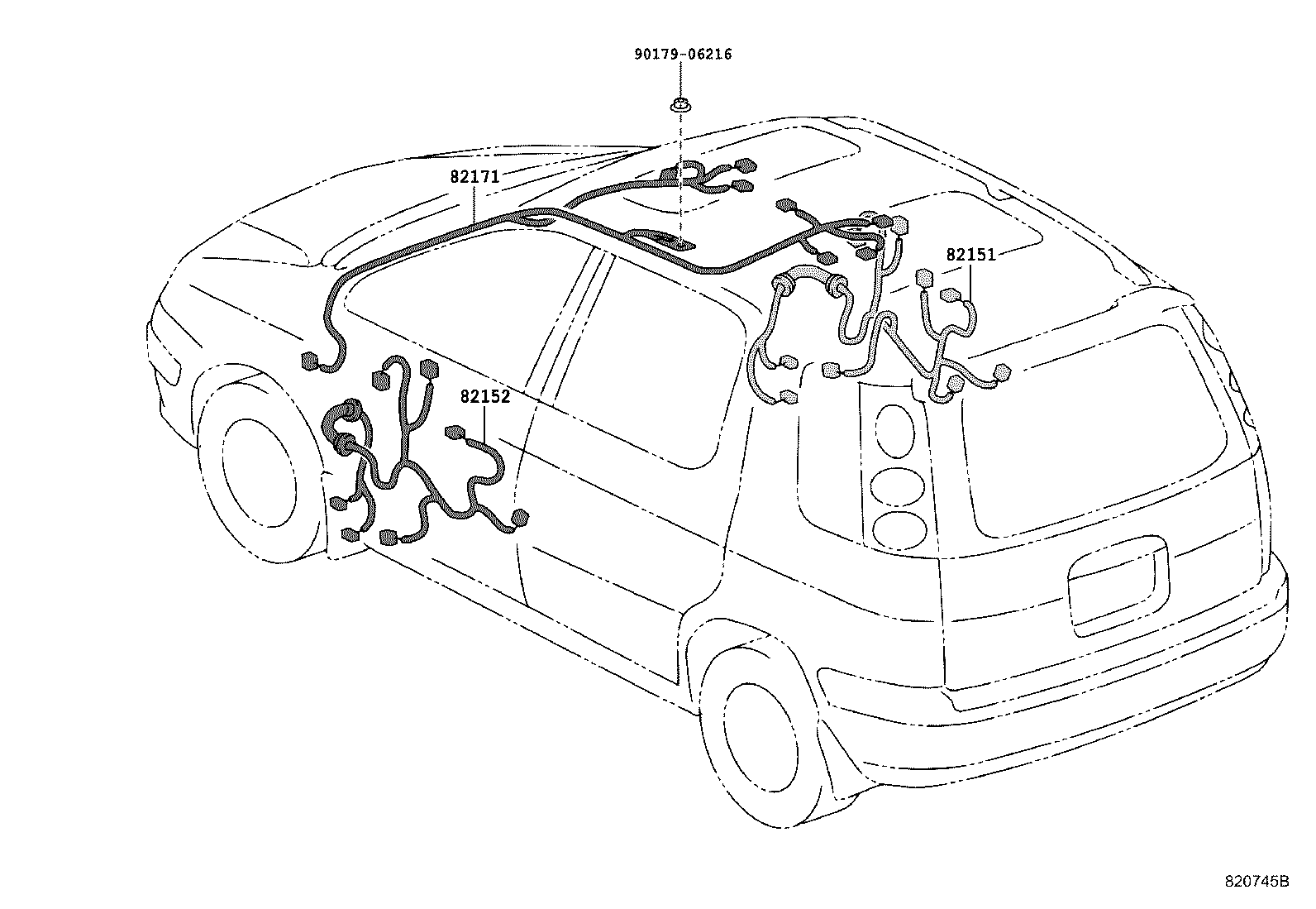 82123-46010 WIRE, ENGINE, NO.3 product image