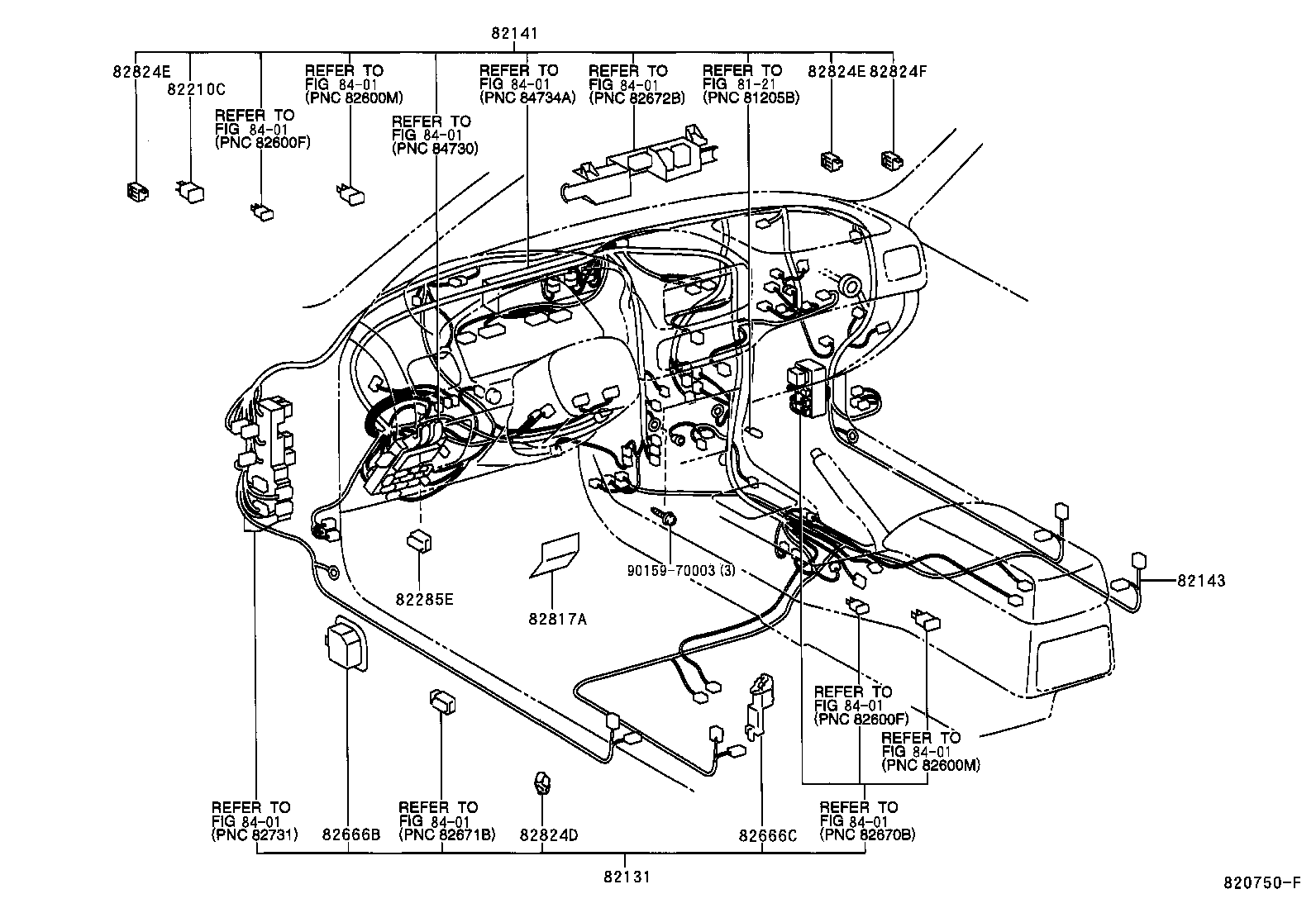82151-1A481 WIRE, FRONT DOOR, RH product image