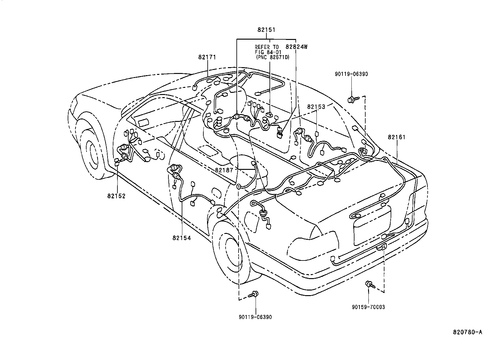 82817-1A690 PROTECTOR, WIRING HARNESS, NO.2 product image