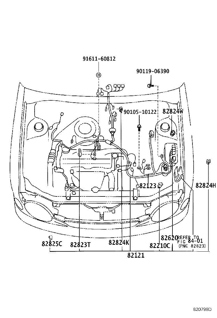 82151-1A481 WIRE, FRONT DOOR, RH product image