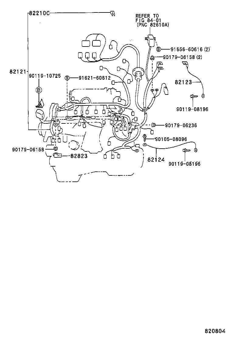 82152-42100 WIRE, FRONT DOOR, LH product image