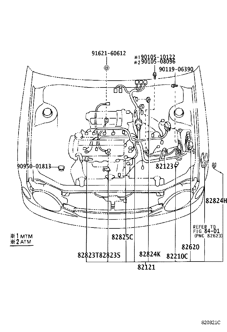 82121-02401 WIRE, ENGINE product image