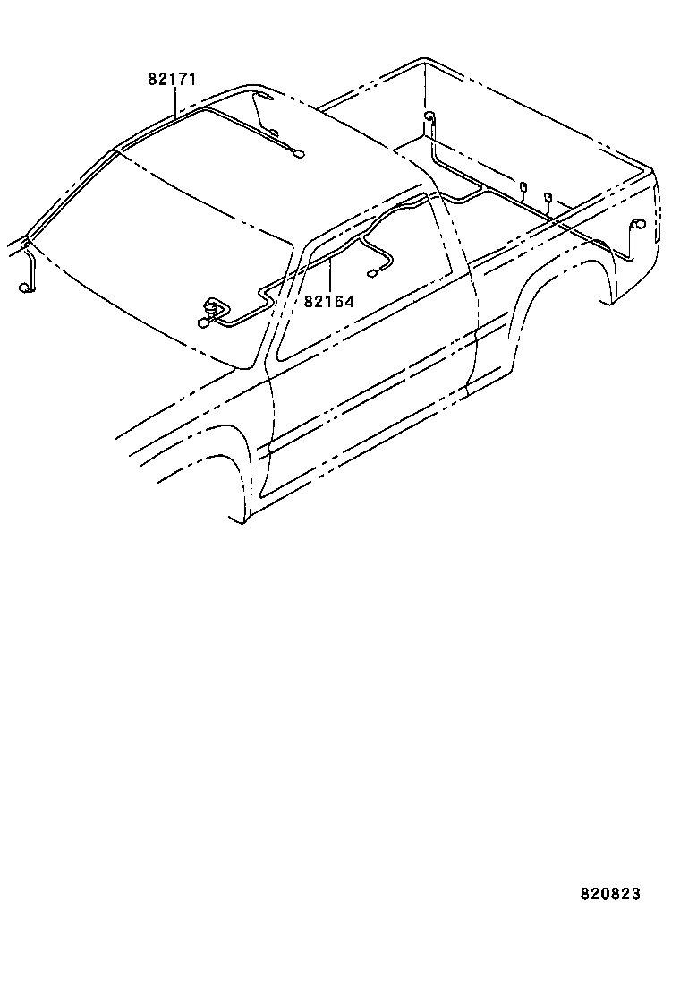 82124-04030 WIRE, ENGINE, NO.4 product image