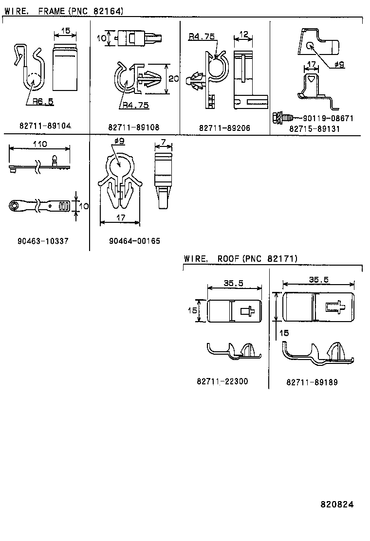 82124-04030 WIRE, ENGINE, NO.4 product image