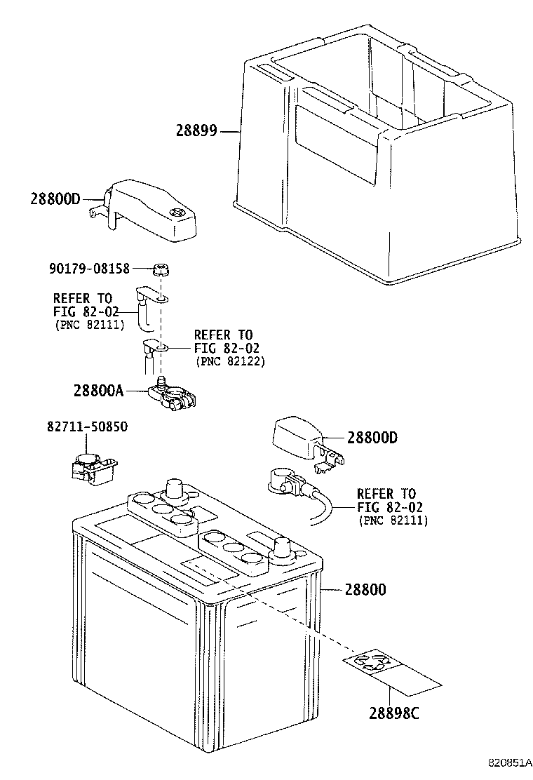 28899-50030 INSULATOR, BATTERY product image