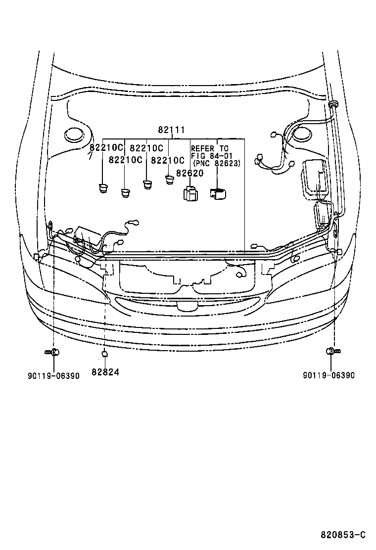 Toyota 82143-02010 WIRE, INSTRUMENT PANEL, NO.3