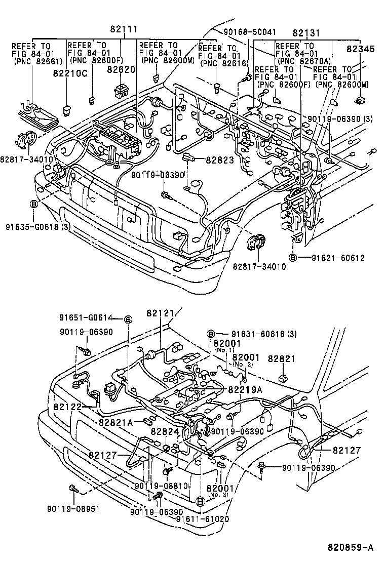 Toyota 82152-34010 WIRE, FRONT DOOR, LH