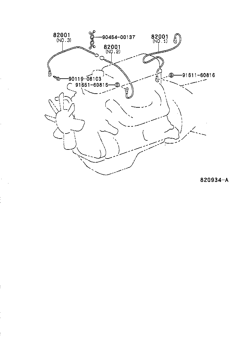 82151-37160 WIRE, FRONT DOOR, RH product image