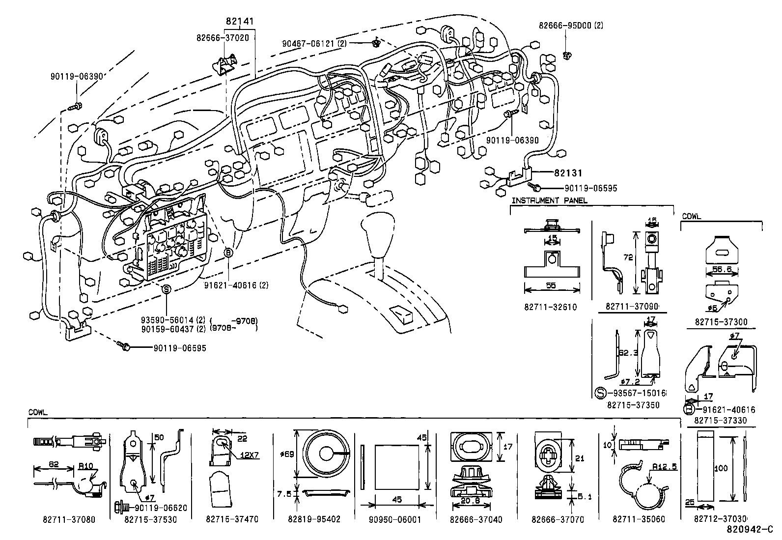 82060-26014 WIRE ASSY, ENGINE, NO.2 product image