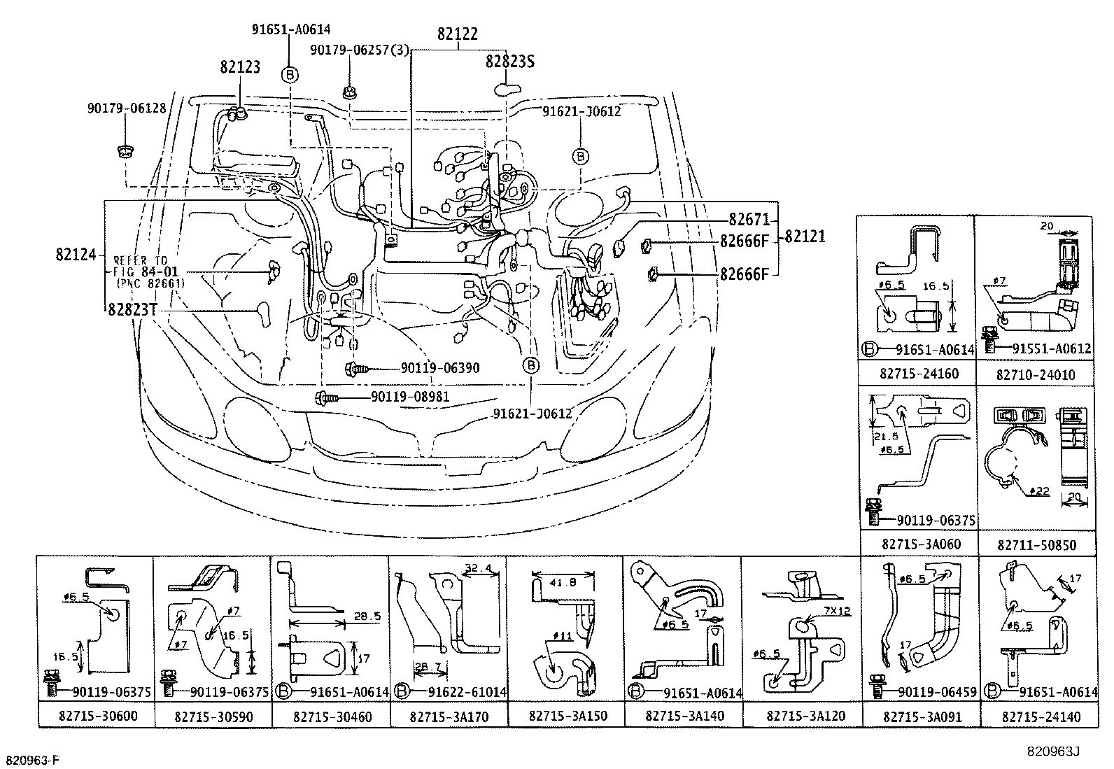 Toyota 82161-3F820 WIRE, FLOOR