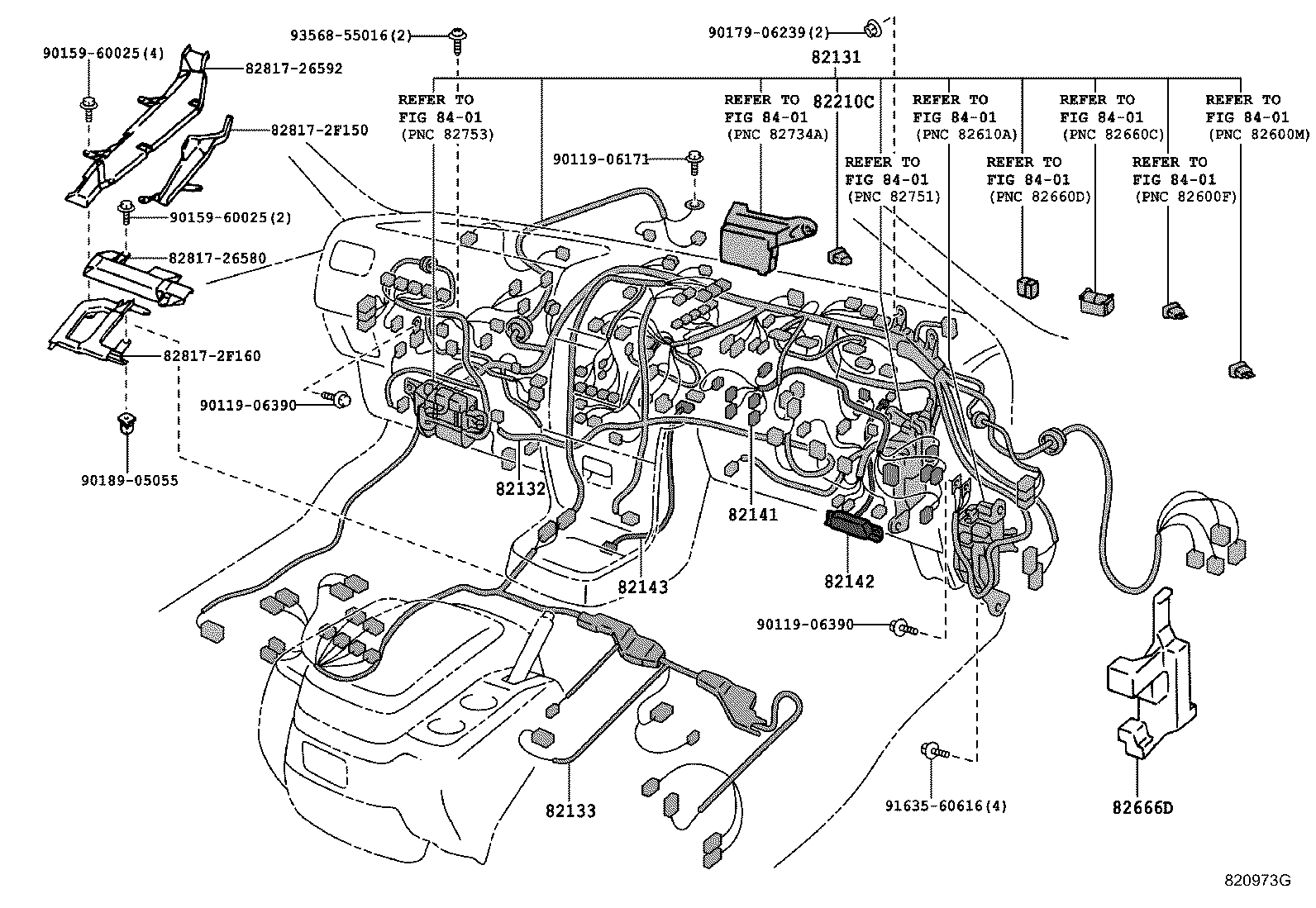 82120-26050 HARNESS ASSY, FRONT END WIRE product image